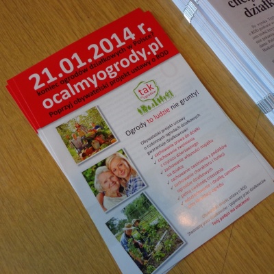 28 stycznia 2013, Spotkanie z działkowcami 