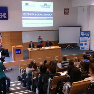 Bogusław Liberadzki na spotkaniu ze studentam